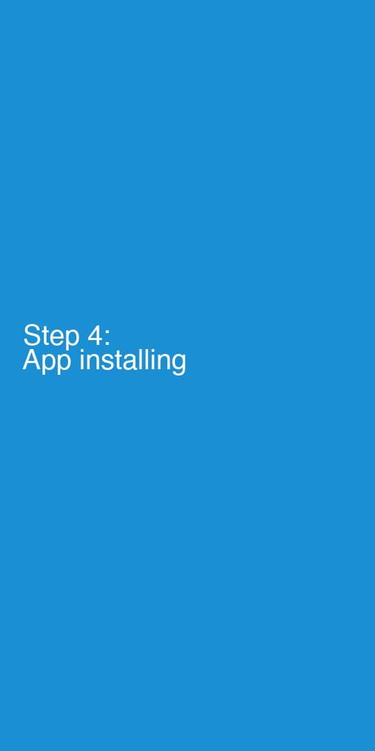 Die App wird heruntergeladen